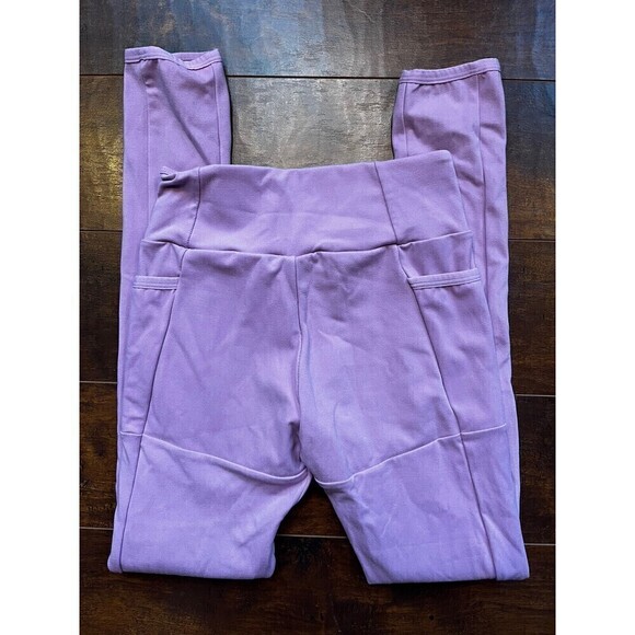 Gymshark Leggings Womens Size XS Pink Crossover Waistband Pockets Logo - Picture 6 of 6